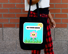 Go Touch Grass Tote Bag