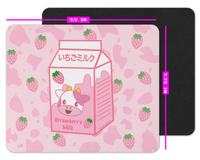 Strawberry Milk Kawaii Mousepad