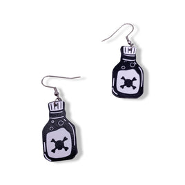 Poison Bottle Glow In The Dark Earrings