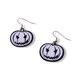 Jack-O-Lantern Glow In The Dark Earrings