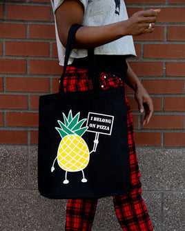 Pineapple On Pizza - Canvas Tote Bag