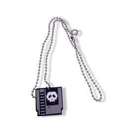 Retro Gaming Cartridge Faux Leather Necklace