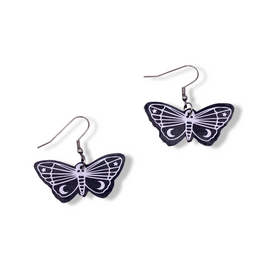 Death Moth Earrings