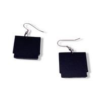 Retro Video Game Cartridge Faux Leather Earrings