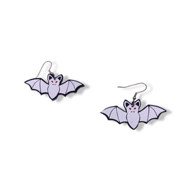 Glow In The Dark Bat  Earrings