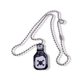Poison Bottle Glow In The Dark Necklace