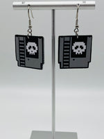Retro Video Game Cartridge Faux Leather Earrings