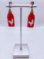 Hot Chili Sauce Faux Leather Earrings